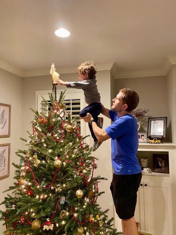 Decorating the Christmas Tree