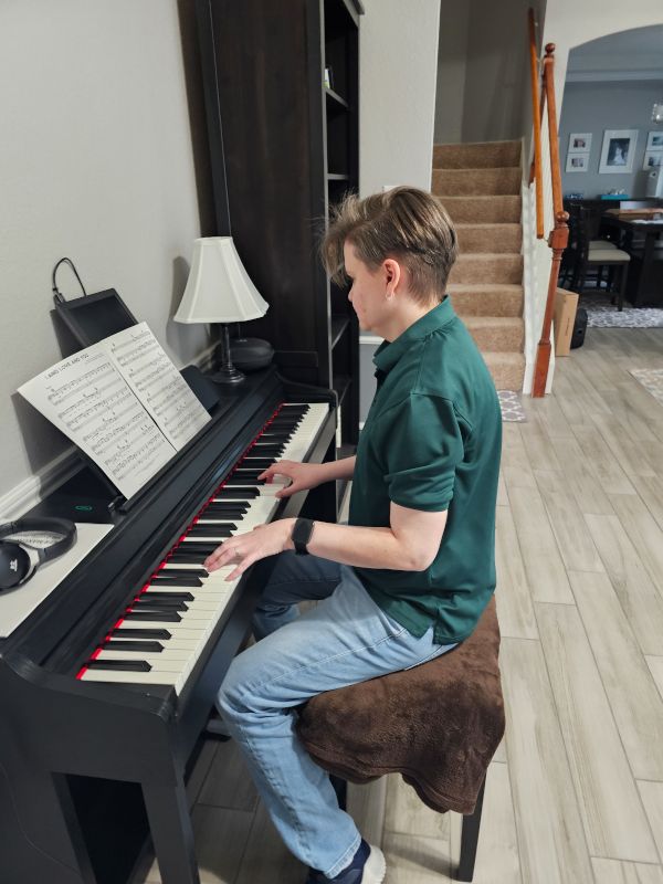 Stacey Playing Piano