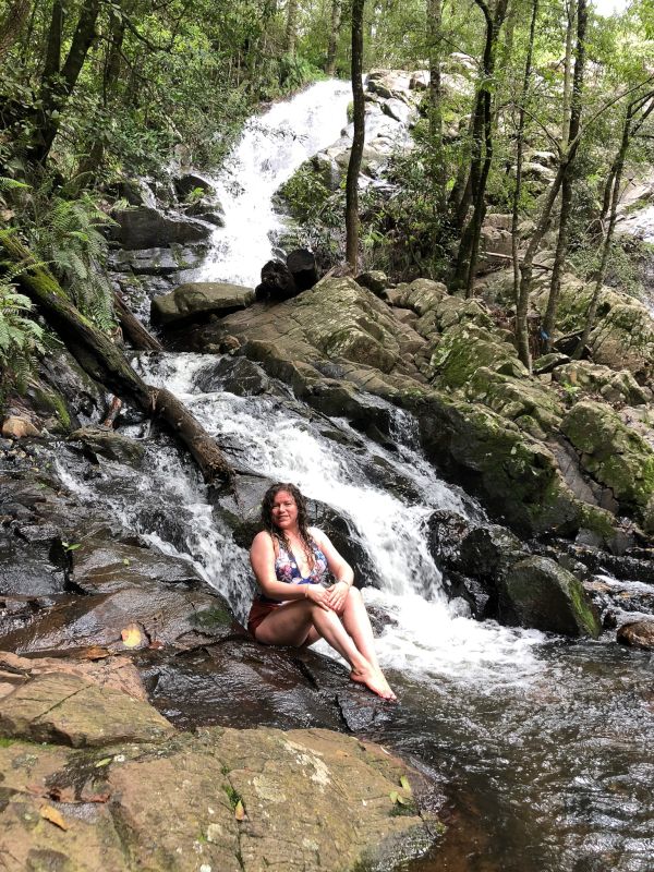 Janella hiking in Sierra de Quila, Mexico