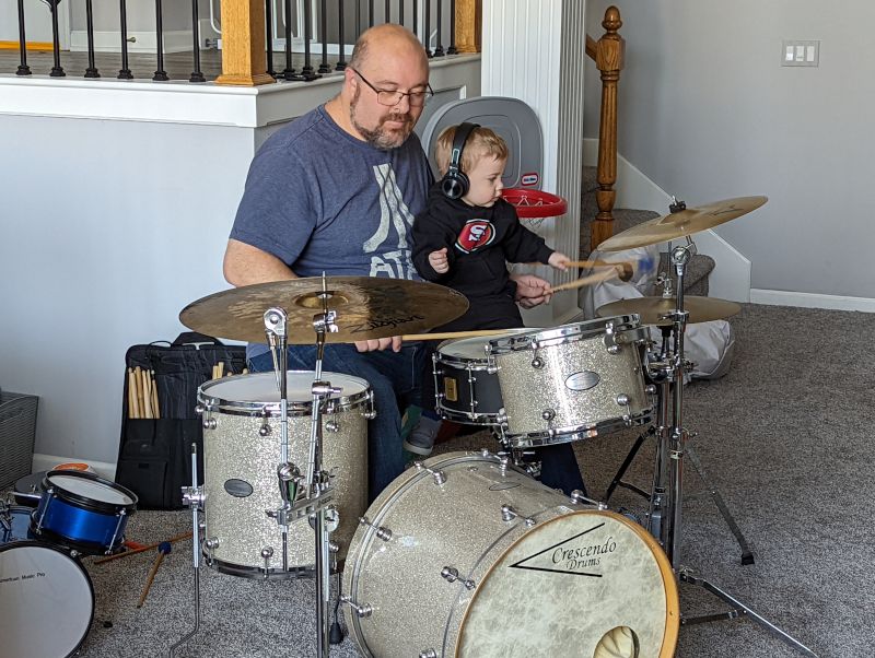 Playing Drums Together